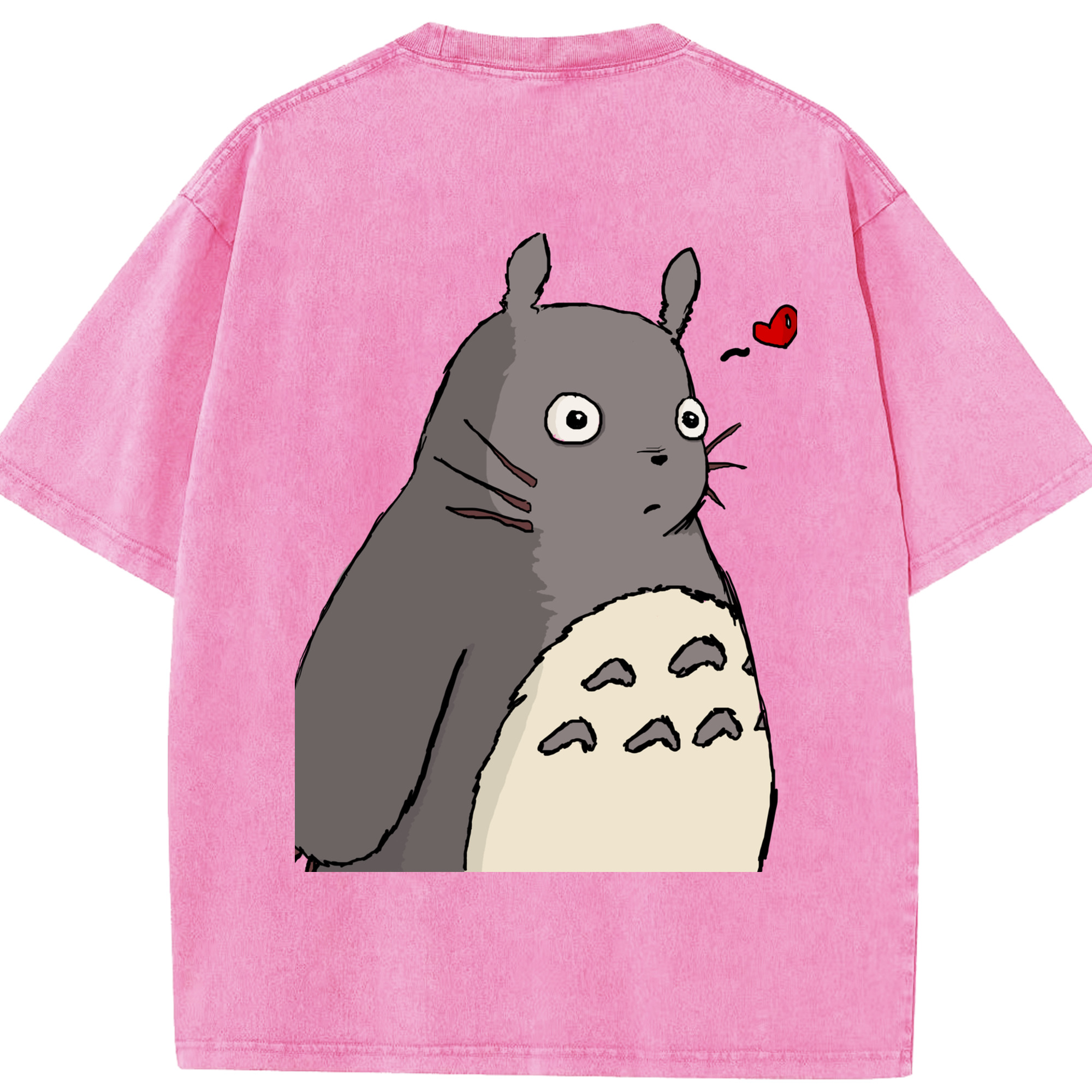 （画像用） となりのトトロ 草壁メイ 草壁サツキ My Neighbor Totoro Satsuki Kusakabe Mei Kusakabe 綿100% ヴィンテージ風 半袖Tシャツ（背面プリント）